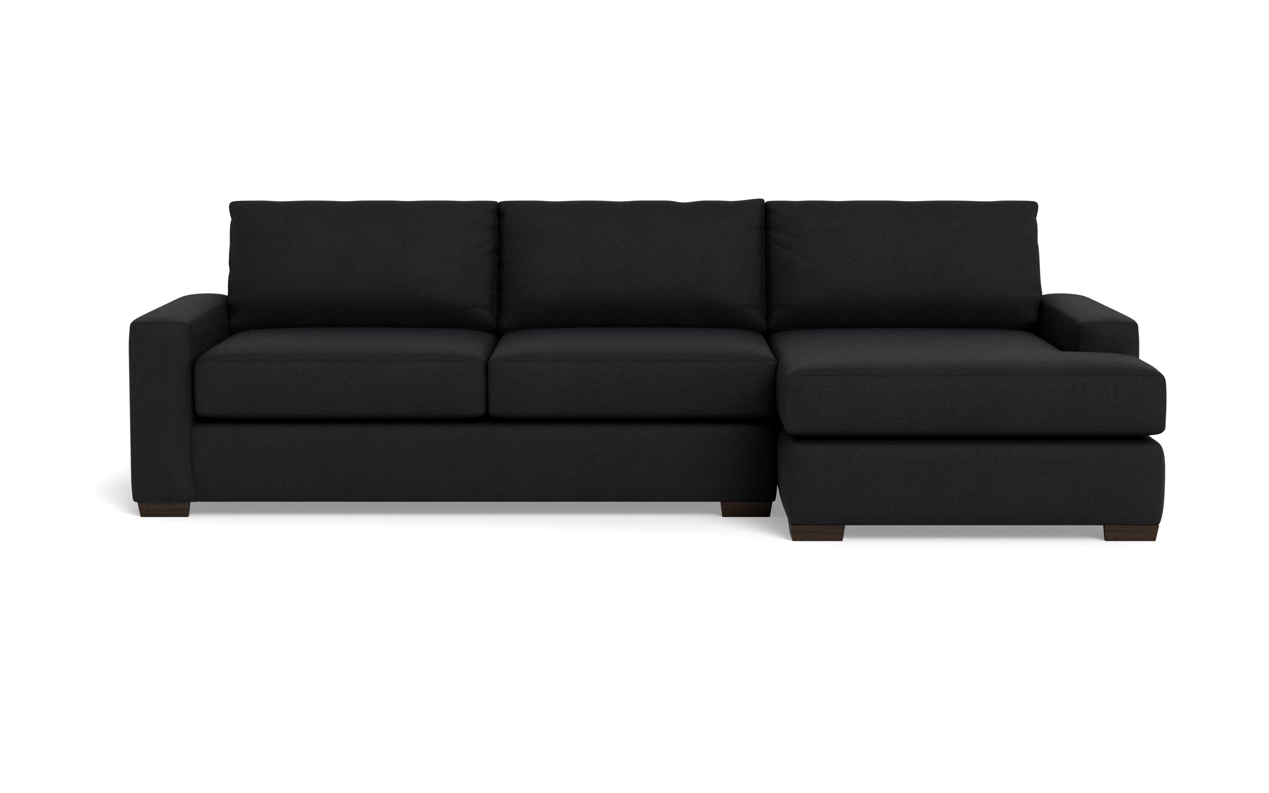 Kai Right Chaise Sectional-Fabric Sofa-Merit Onyx-MAK Modern