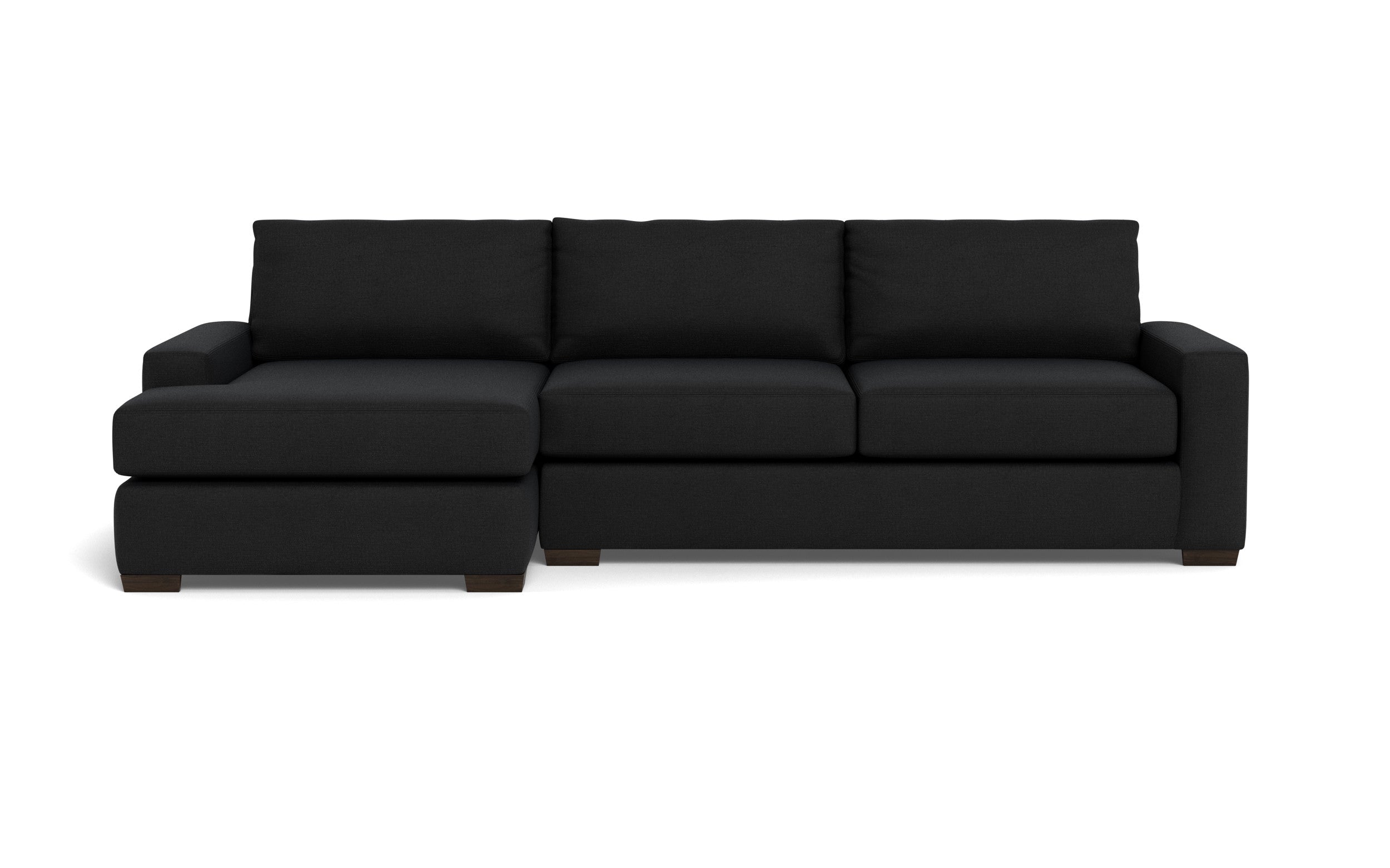 Kai Left Chaise Sectional-Fabric Sofa-Merit Onyx-MAK Modern