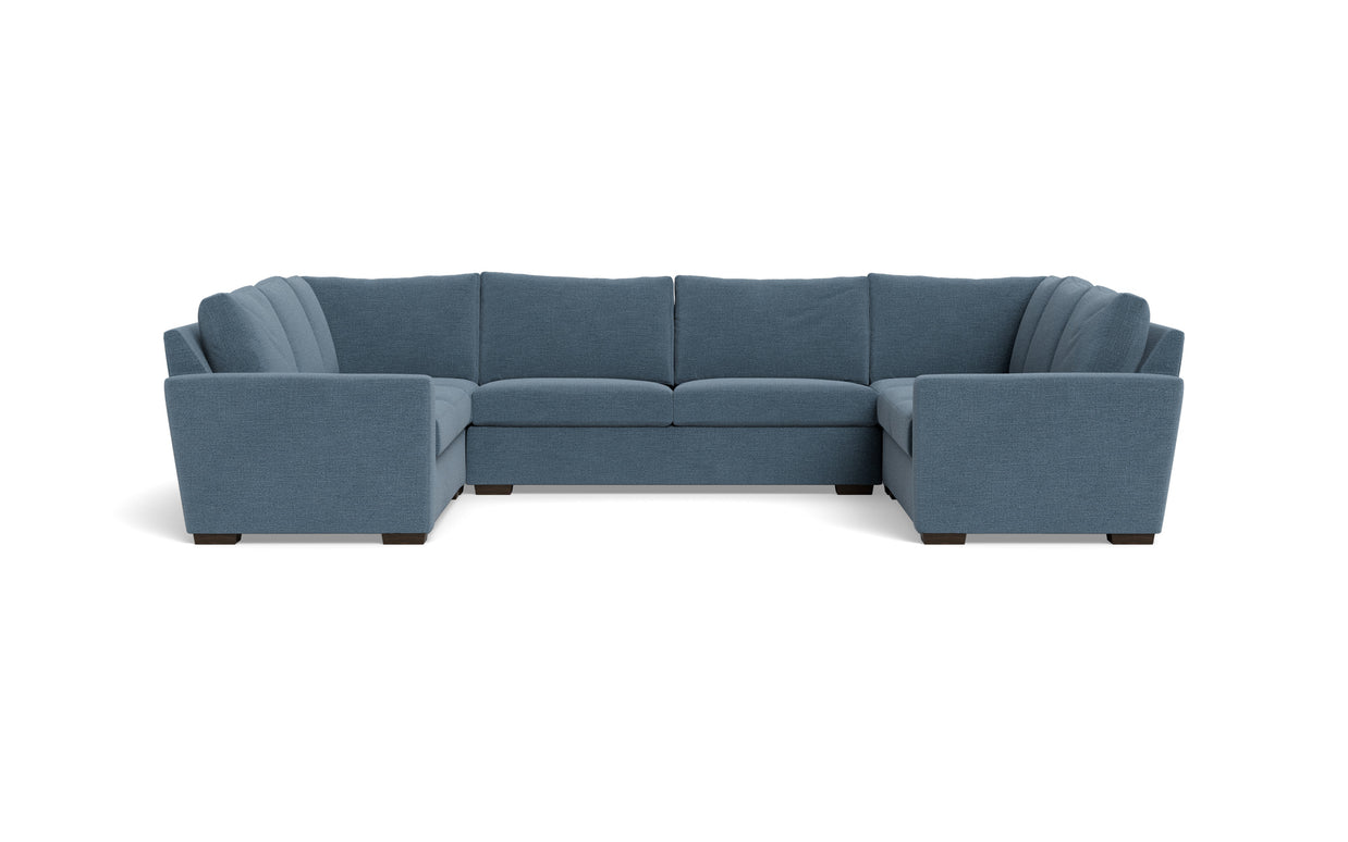 Alexa U Sectional-Fabric Sofa-Elliot French Blue-MAK Modern