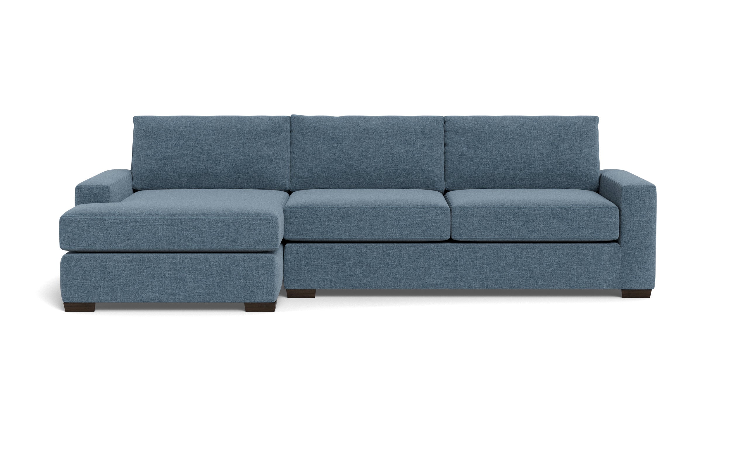 Kai Left Chaise Sectional-Fabric Sofa-Elliot French Blue-MAK Modern
