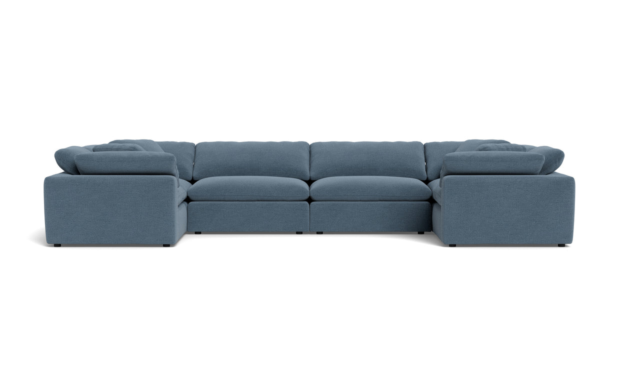 Kooper 4 Corner U Sectional-Elliot French Blue-MAK Modern