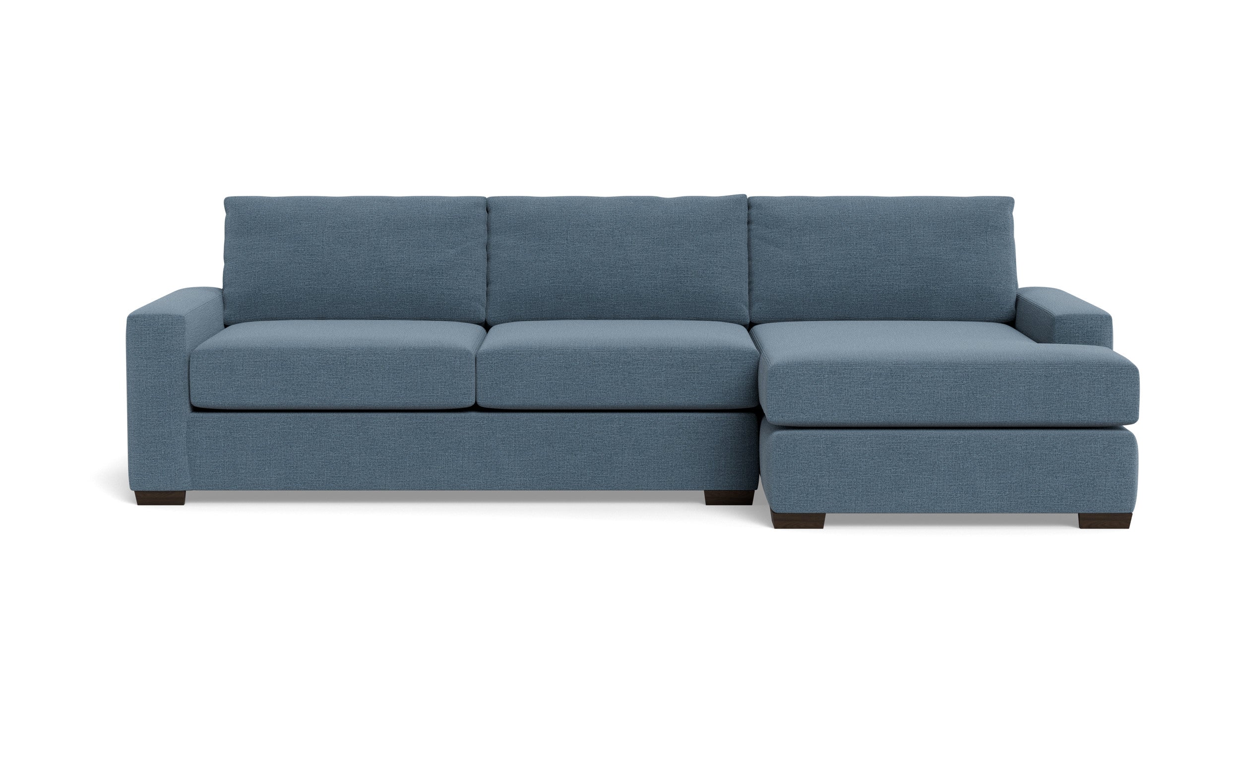 Kai Right Chaise Sectional-Fabric Sofa-Elliot French Blue-MAK Modern