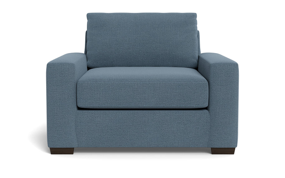 Kai Arm Chair-Fabric Sofa-Elliot French Blue-MAK Modern