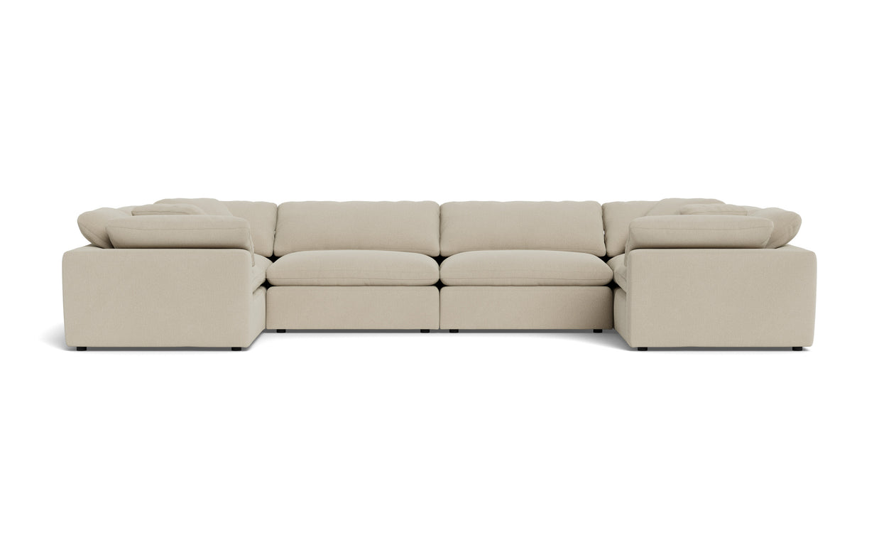 Kooper 4 Corner U Sectional-Curious Pearl-MAK Modern