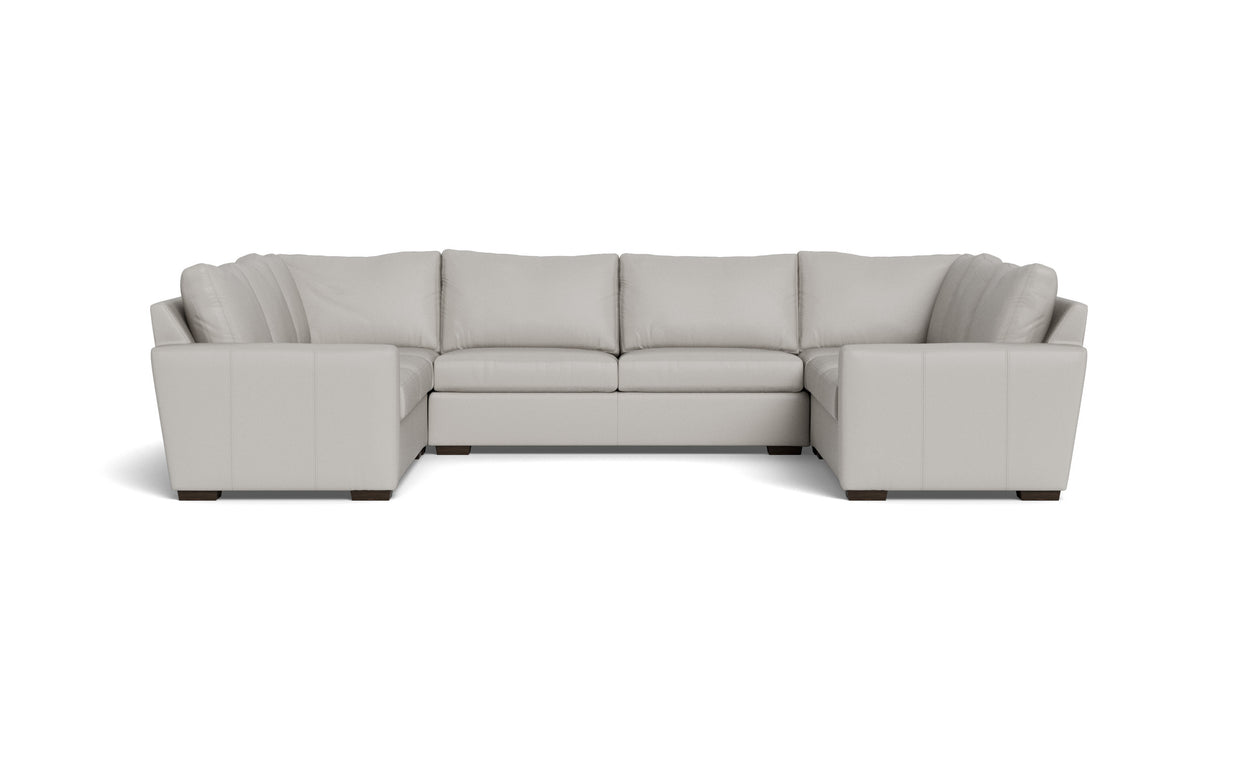 Alexa Leather U Sectional-Leather Sofa-Tribeca Chelsea-MAK Modern