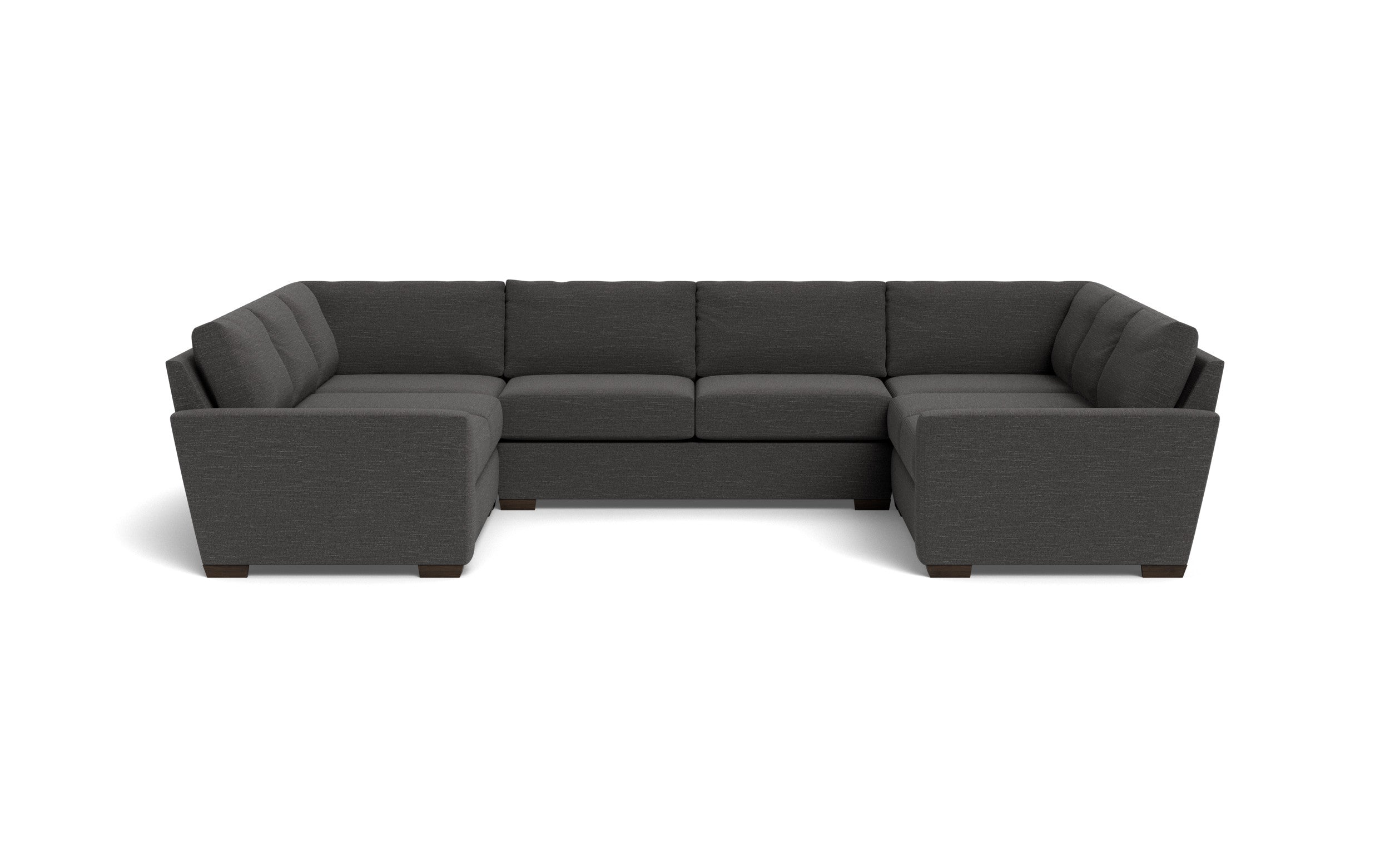 Kai U Sectional-Fabric Sofa-Curious Charcoal-MAK Modern