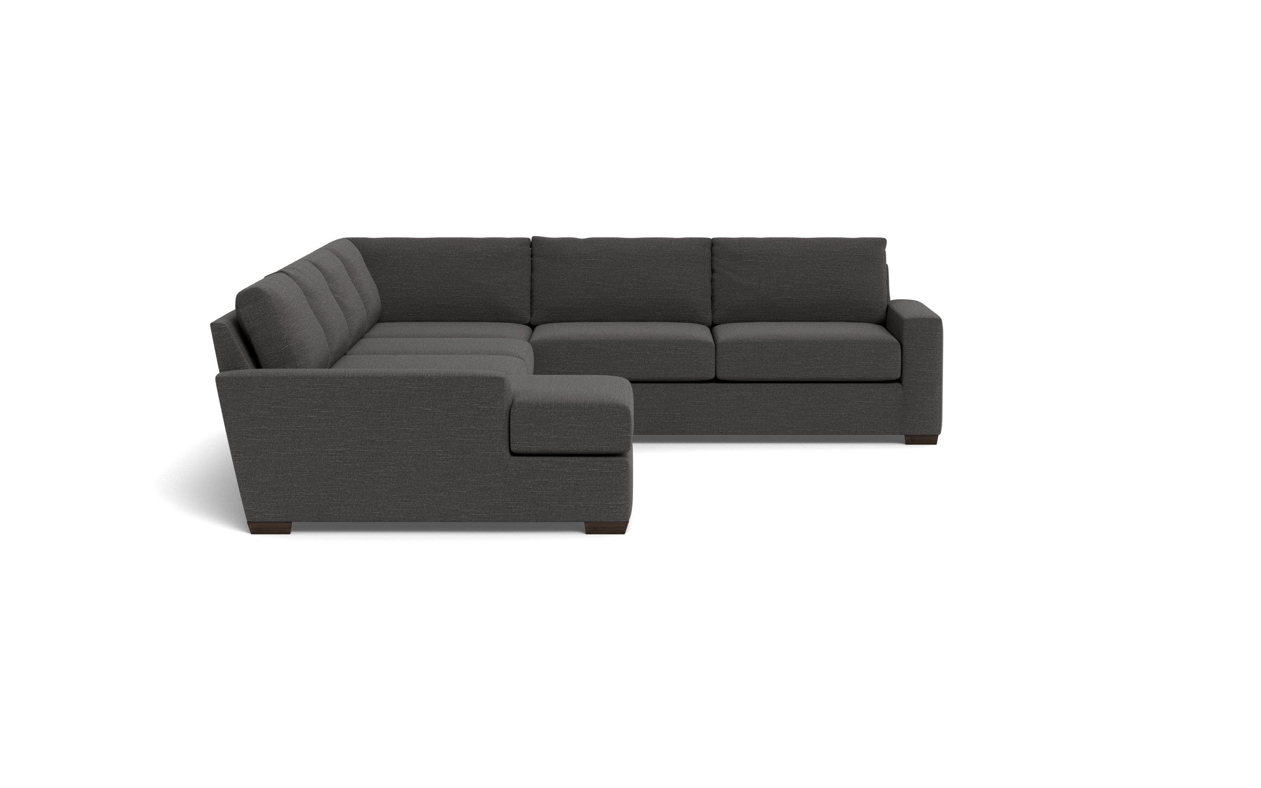 Kai Corner Sectionals With Left Chaise-Fabric Sofa-Curious Charcoal-MAK Modern