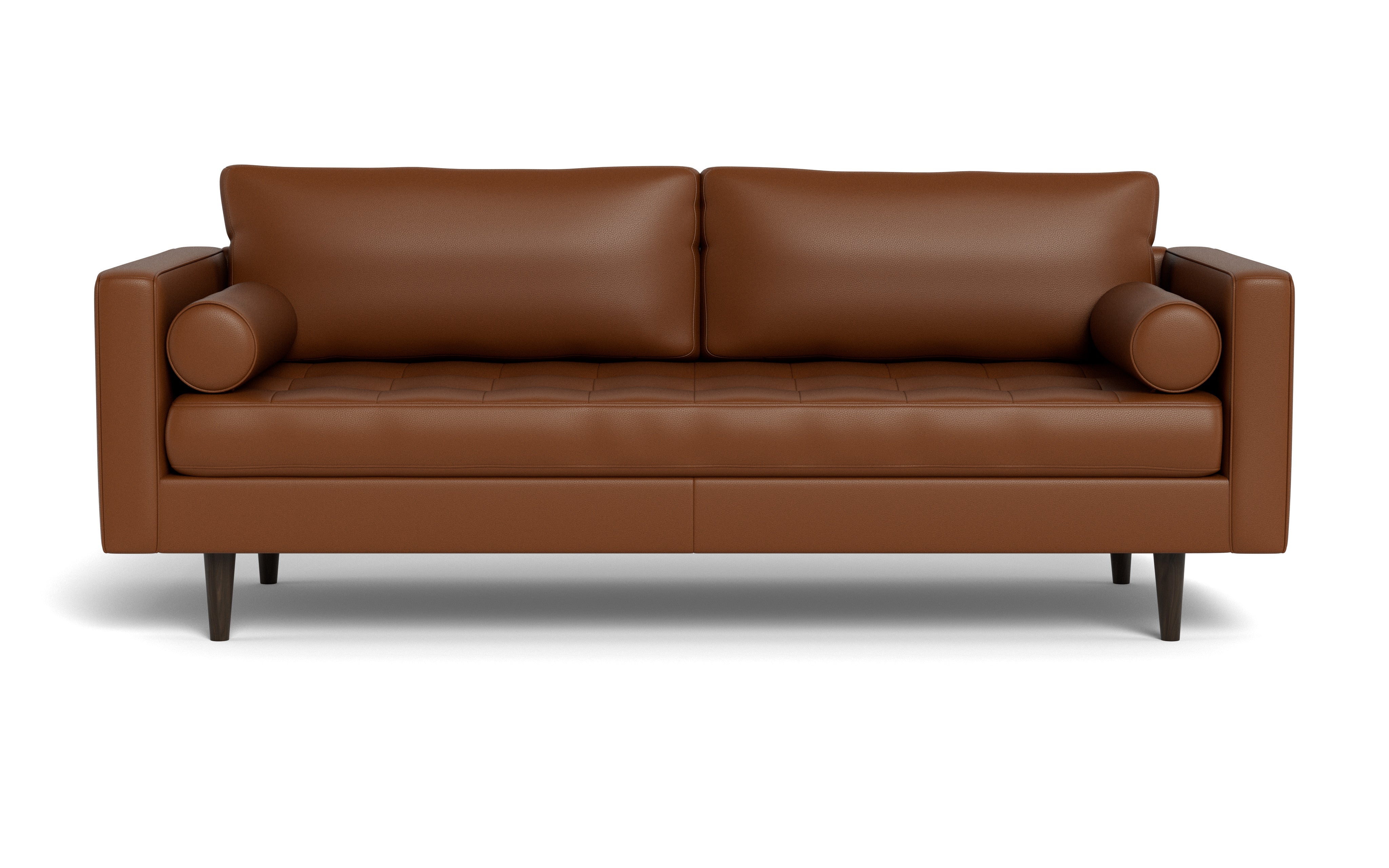 Ayden Leather Sofa-Leather Sofa-Tribeca Chestnut Leather-MAK Modern