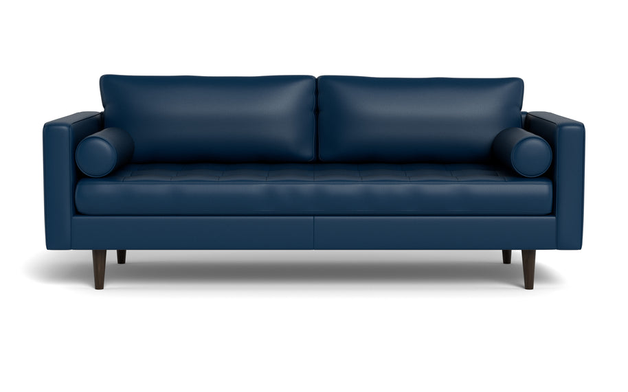 Ayden Leather Sofa-Leather Sofa-Tribeca Cobalt-MAK Modern