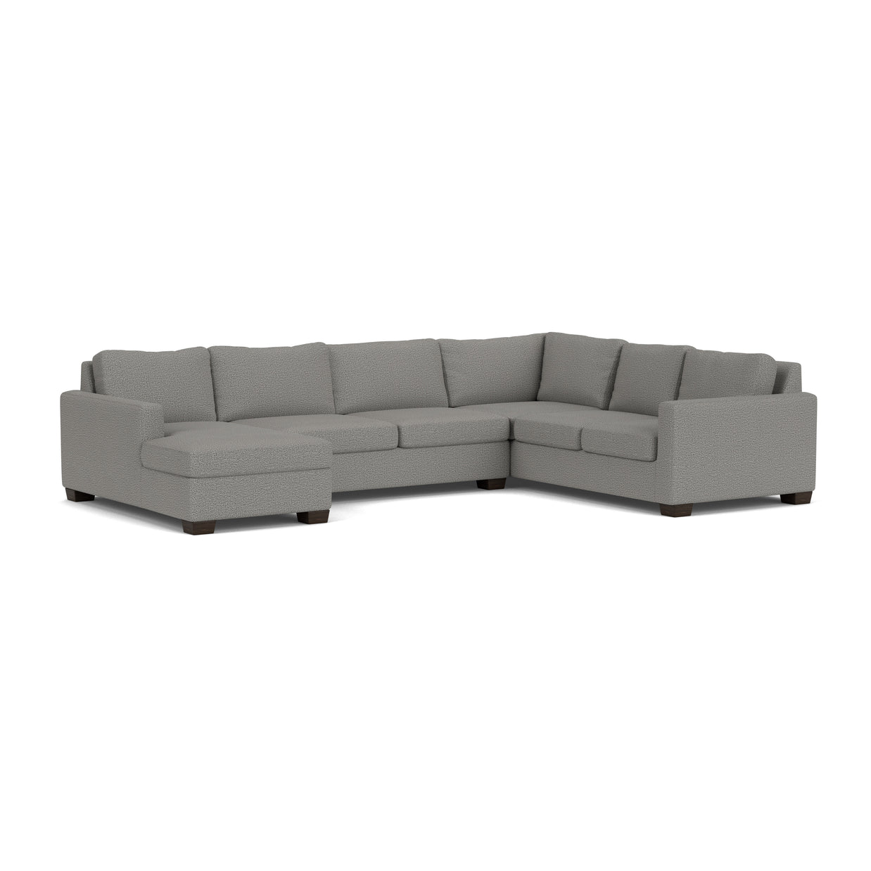Abel Corner Sectionals w. Left Chaise-Fabric Sofa-Alley Pepper-MAK Modern