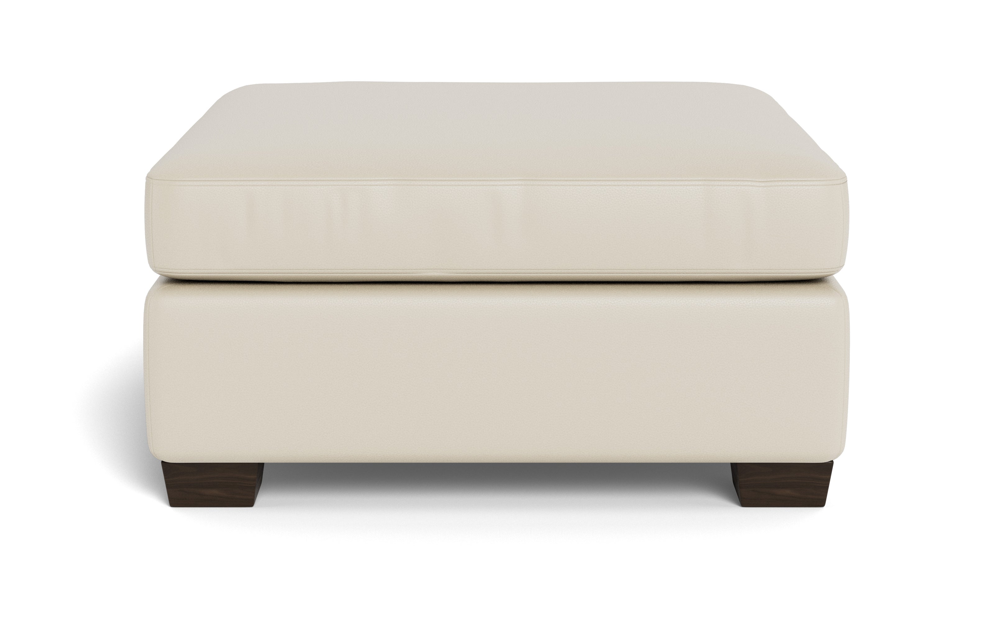 Abel Leather Cocktail Ottoman-Fabric Sofa-Tribeca Cream Leather-MAK Modern