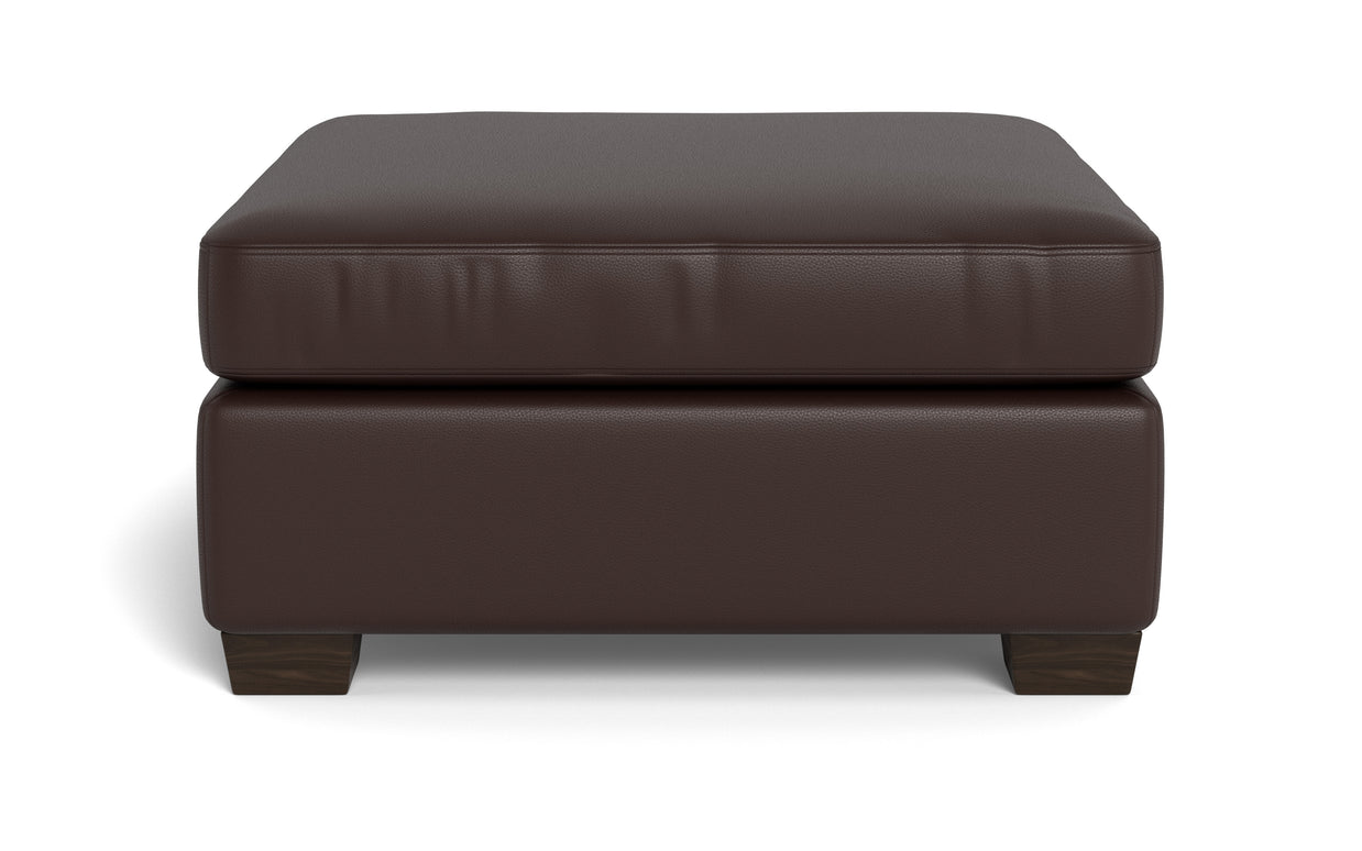 Abel Leather Cocktail Ottoman-Fabric Sofa-Tribeca Espresso Leather-MAK Modern