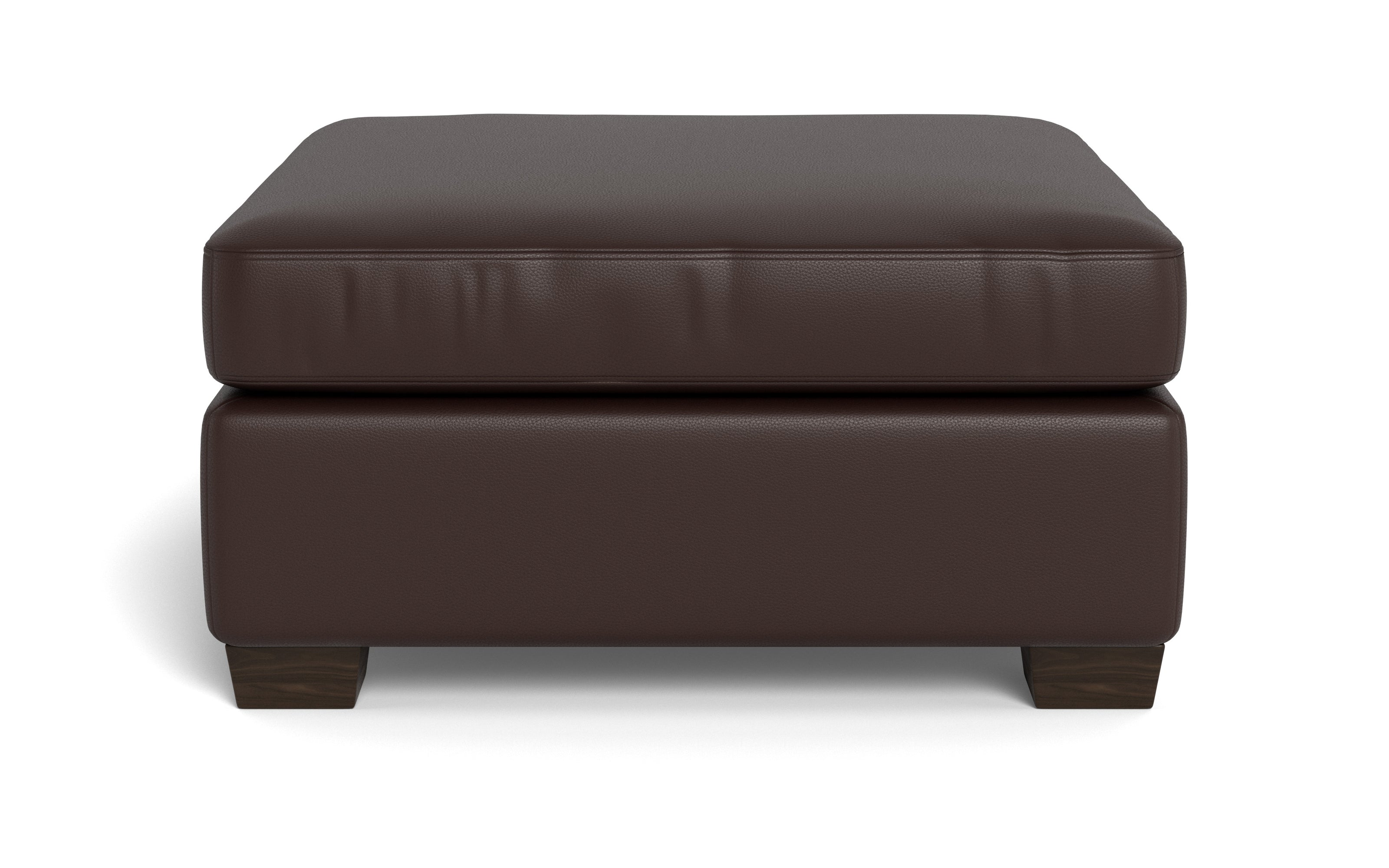 Abel Leather Cocktail Ottoman-Fabric Sofa-Tribeca Espresso Leather-MAK Modern