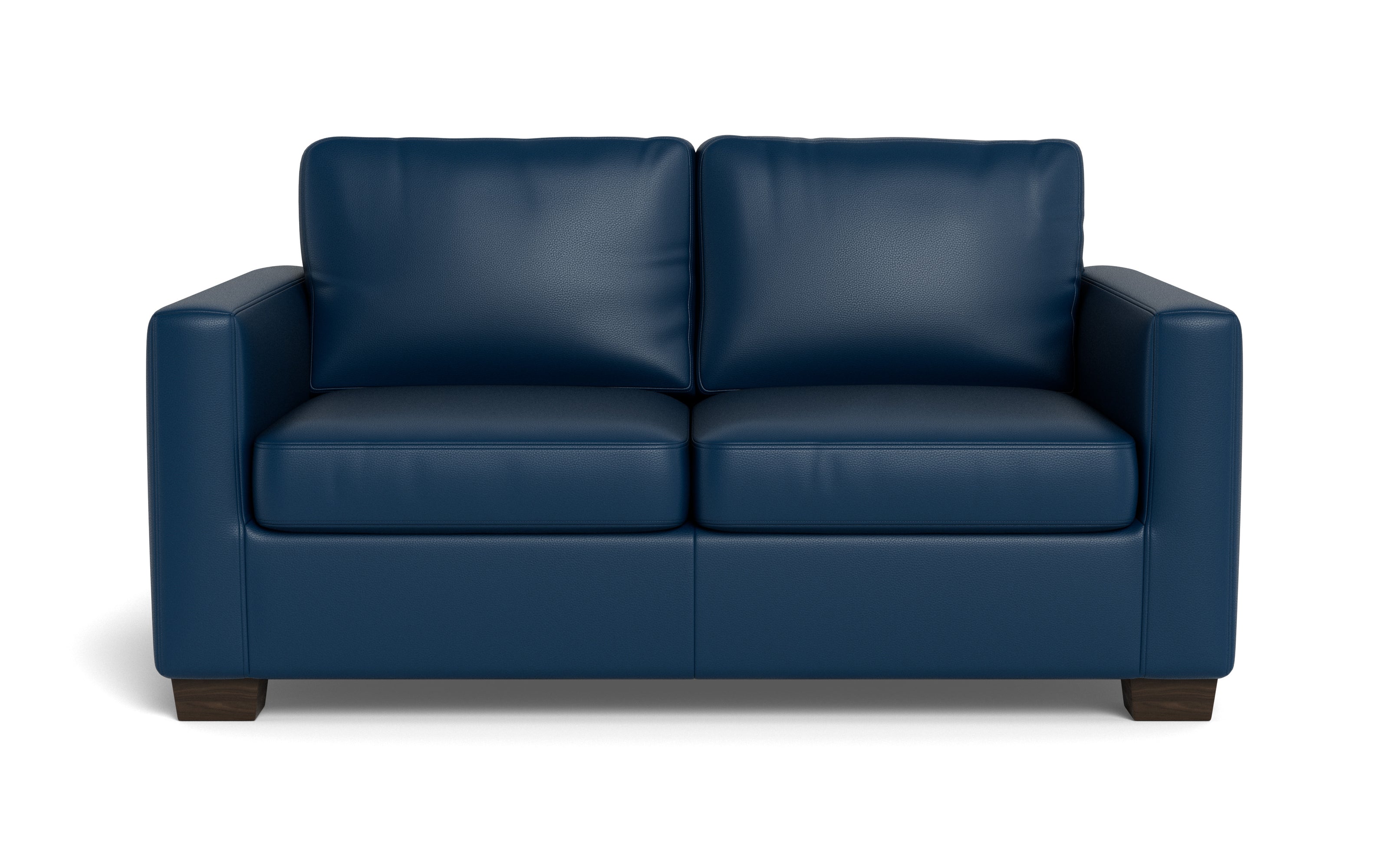 Abel Leather Loveseat-Fabric Sofa-Tribeca Cobalt-MAK Modern