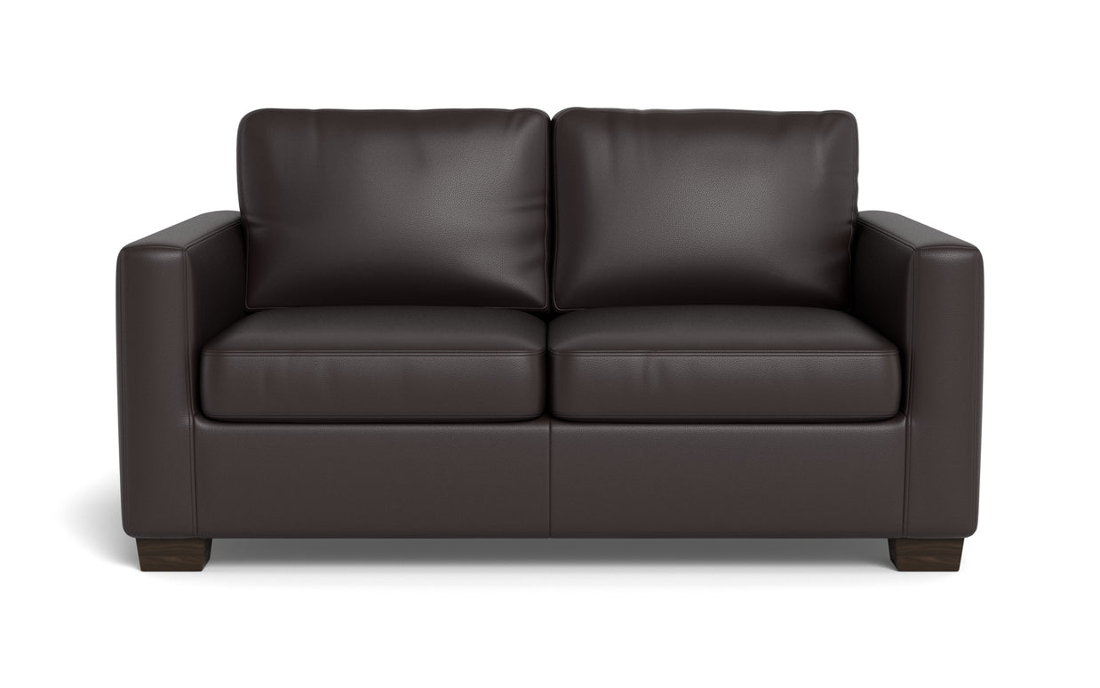 Abel Leather Loveseat-Fabric Sofa-Tribeca Quarry Leather-MAK Modern