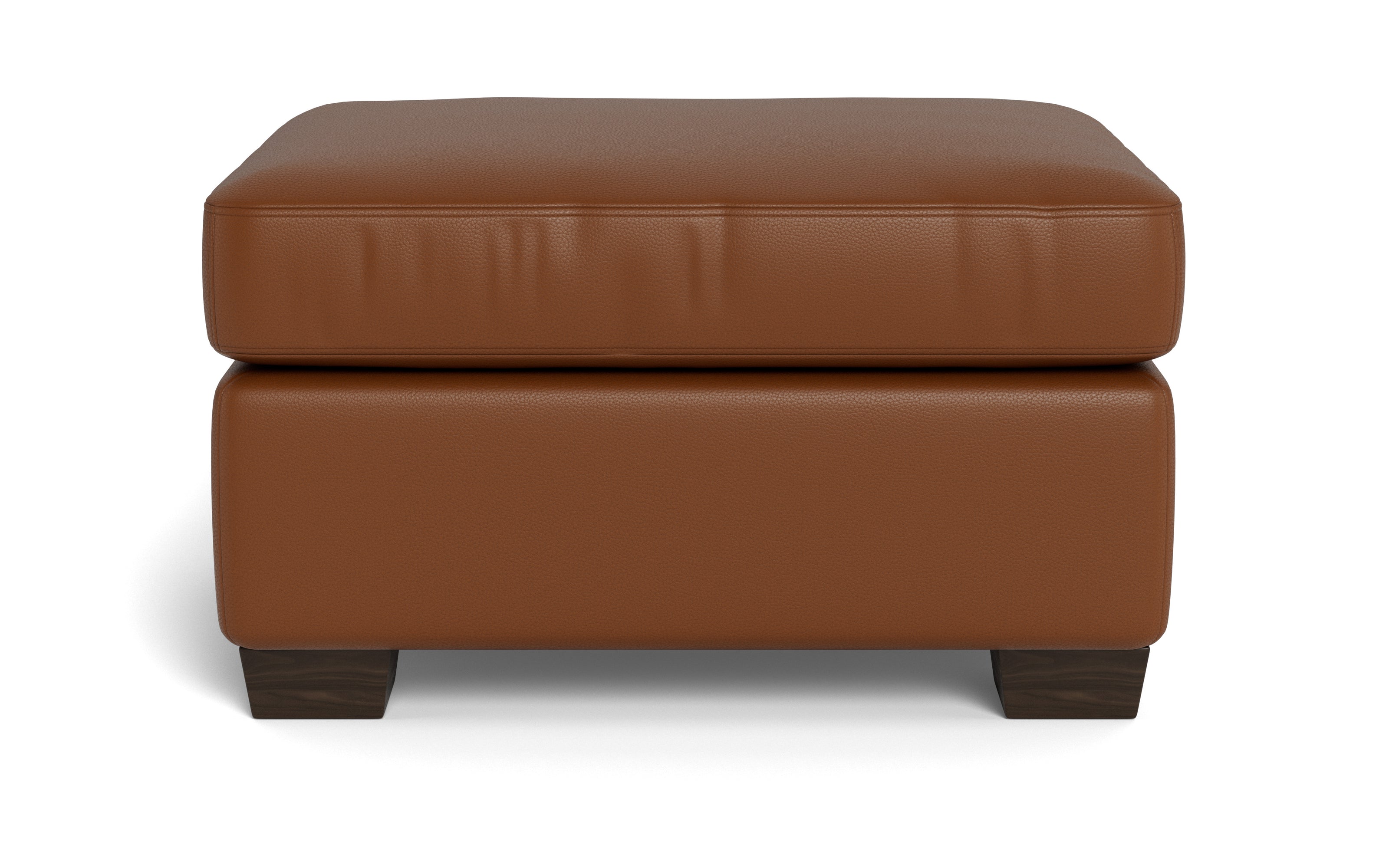 Abel Leather Ottoman-Fabric Sofa-Tribeca Chestnut Leather-MAK Modern
