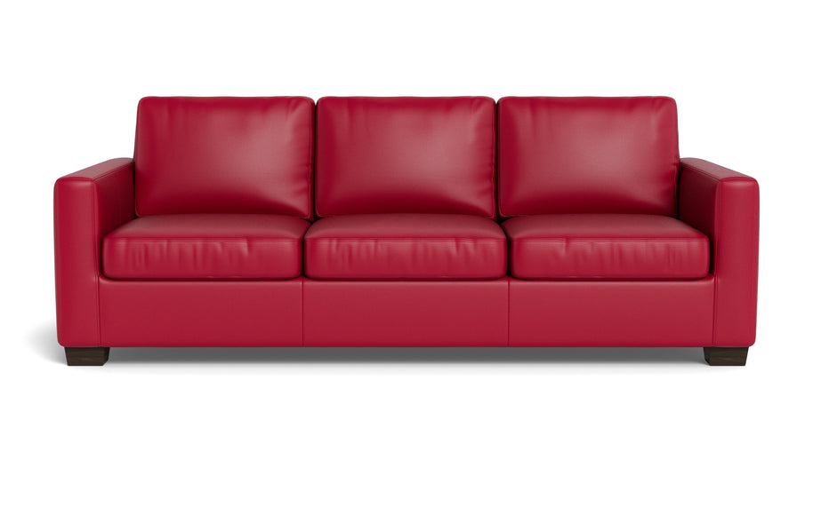 Abel Leather Sofa-Fabric Sofa-Tribeca Scarlet-MAK Modern