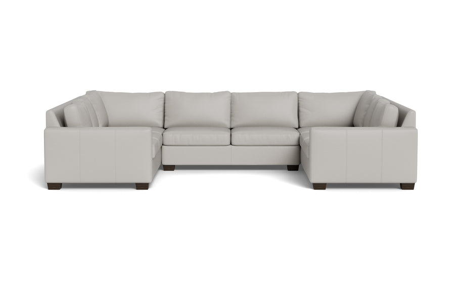 Abel Leather U Sectional-Fabric Sofa-Tribeca Chelsea-MAK Modern