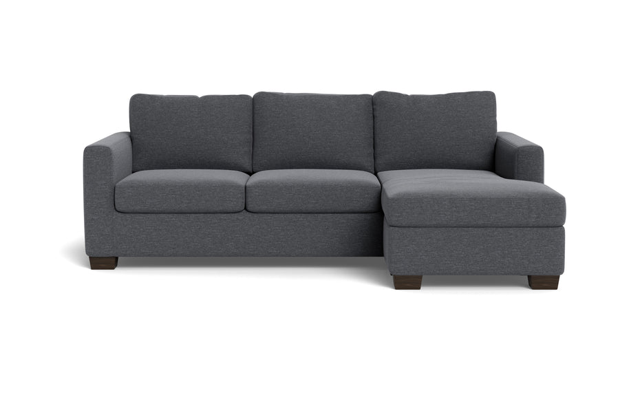Abel Reversible Sleeper Sofa Chaise-Fabric Sofa-Bennett Charcoal-MAK Modern