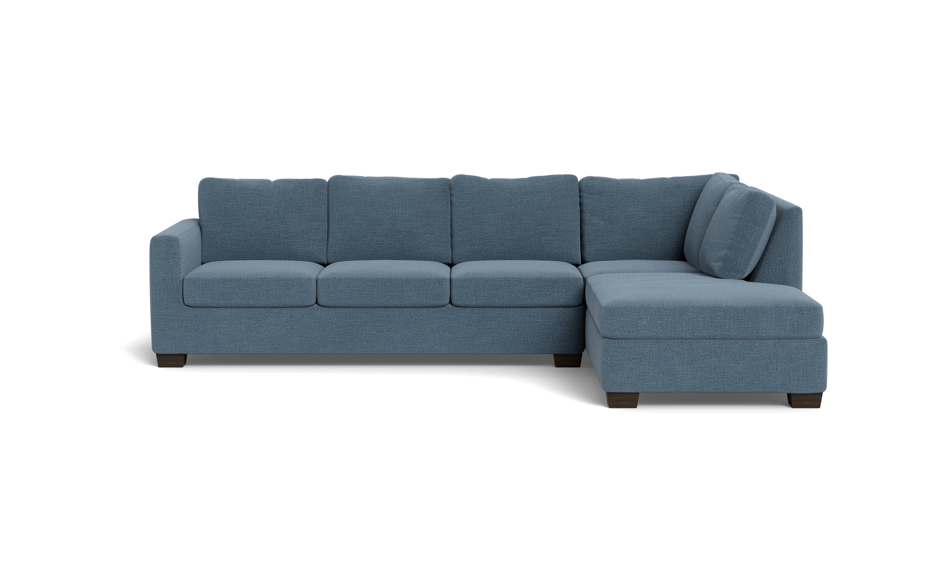 Abel Right Chaise Sectional-Fabric Sofa-Elliot French Blue-MAK Modern
