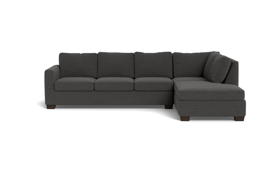 Abel Right Chaise Sectional-Fabric Sofa-Curious Charcoal-MAK Modern