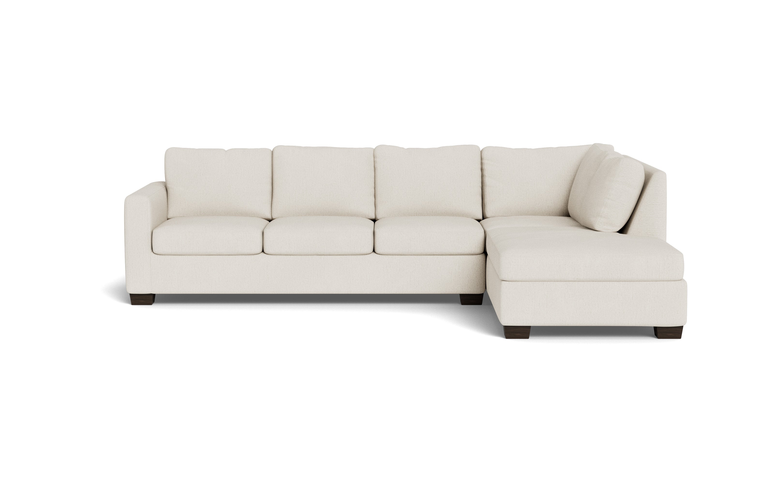 Abel Right Chaise Sectional-Fabric Sofa-Curious Snow-MAK Modern