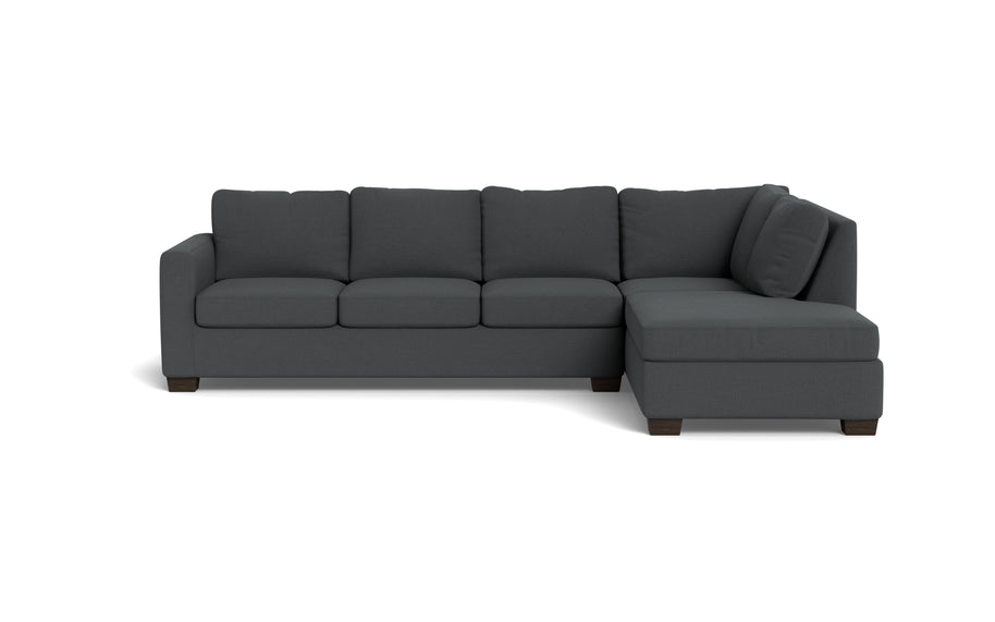 Abel Right Chaise Sectional-Fabric Sofa-Peyton Pepper-MAK Modern