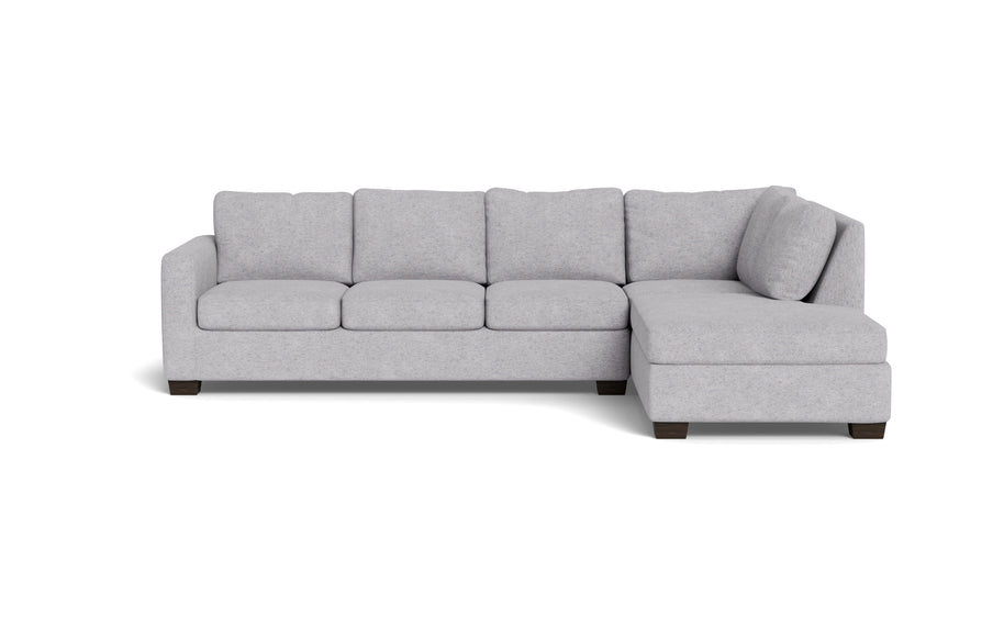 Abel Right Chaise Sectional-Fabric Sofa-Travis Pewter-MAK Modern