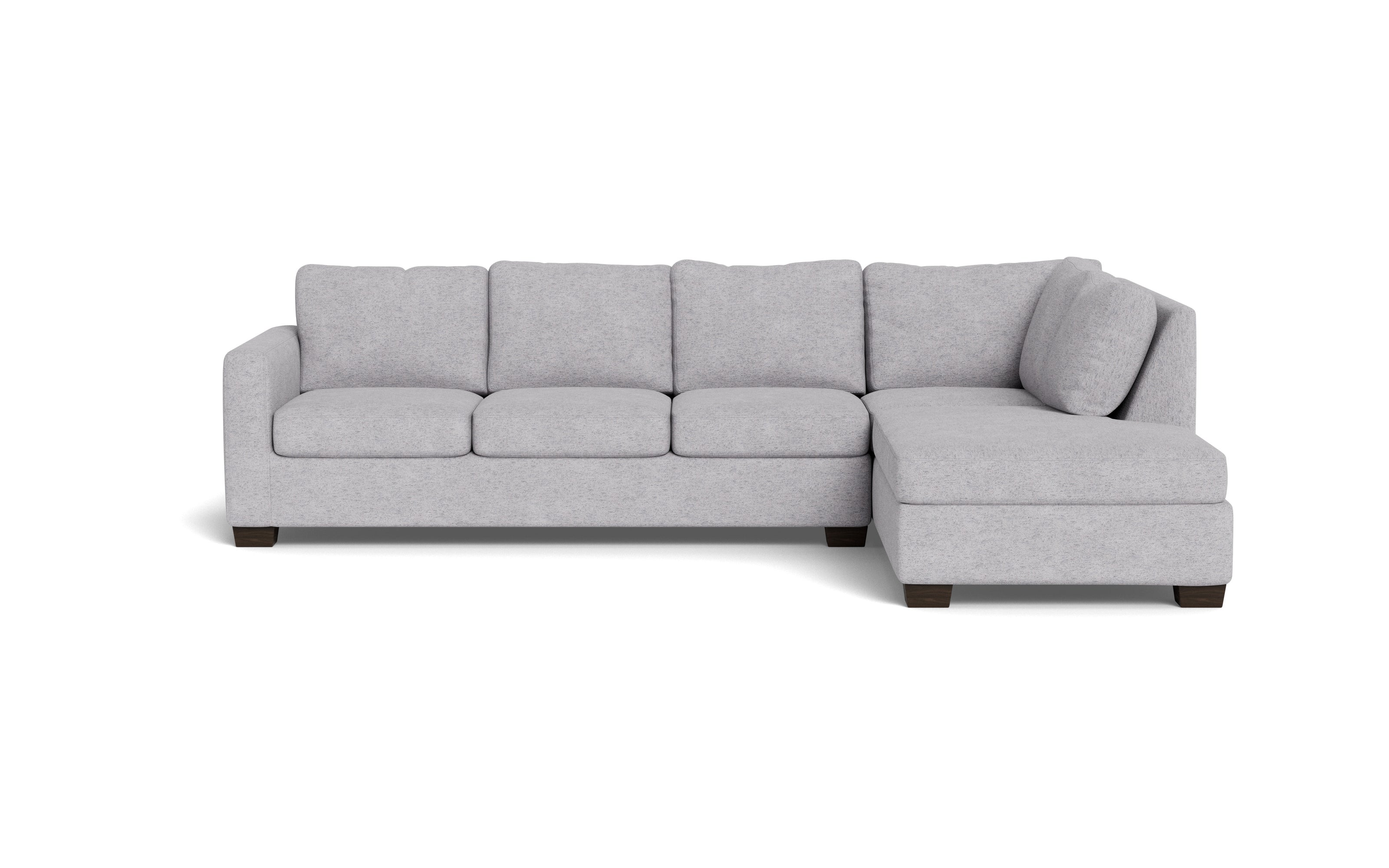 Abel Right Chaise Sectional-Fabric Sofa-Travis Pewter-MAK Modern