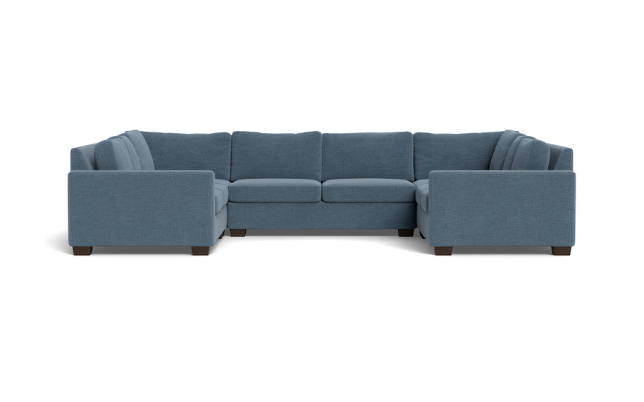 Abel U Sectional-Fabric Sofa-Elliot French Blue-MAK Modern