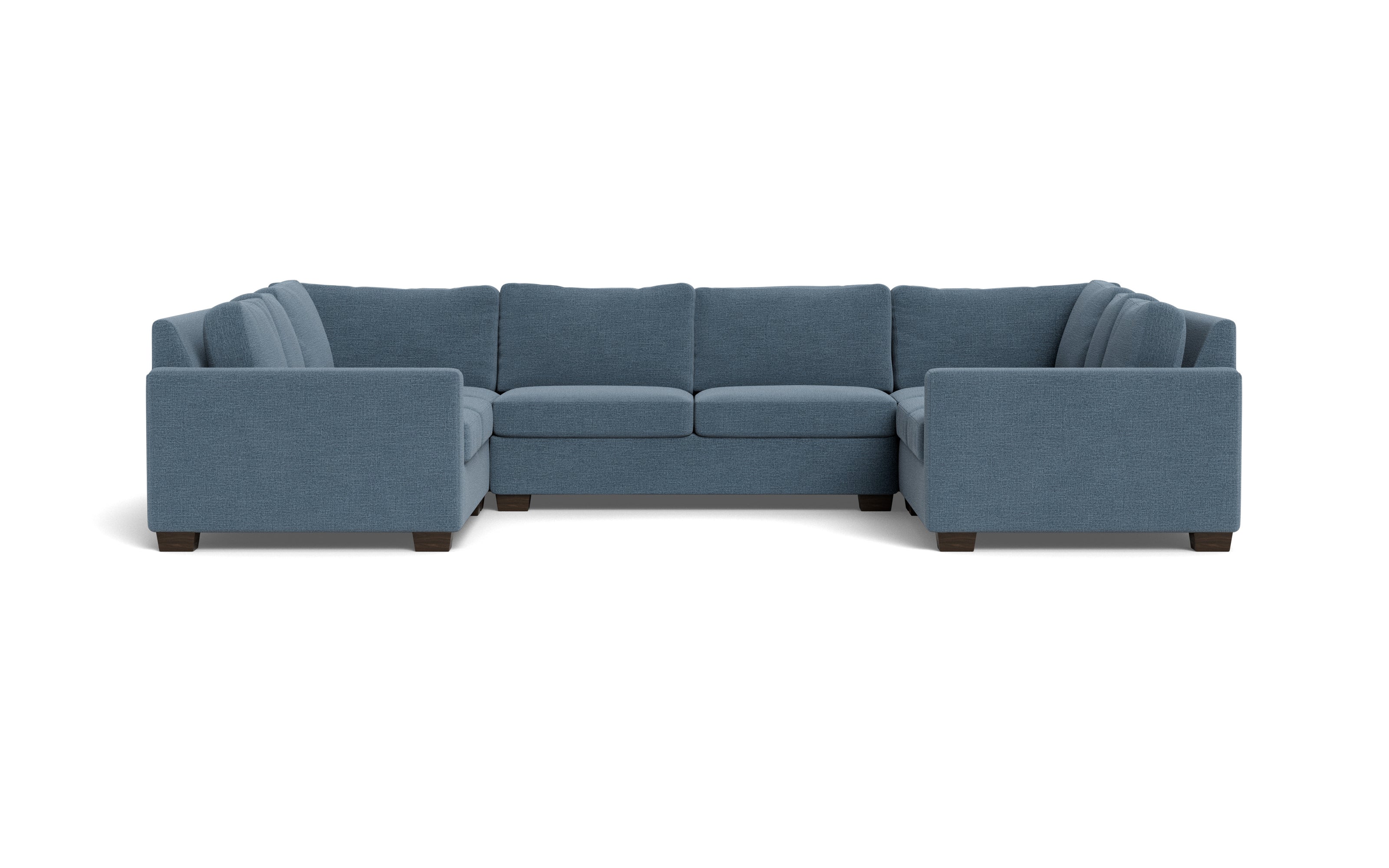 Abel U Sectional-Fabric Sofa-Elliot French Blue-MAK Modern