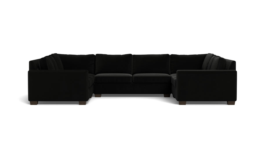 Abel U Sectional-Fabric Sofa-Superb Gun Metal-MAK Modern