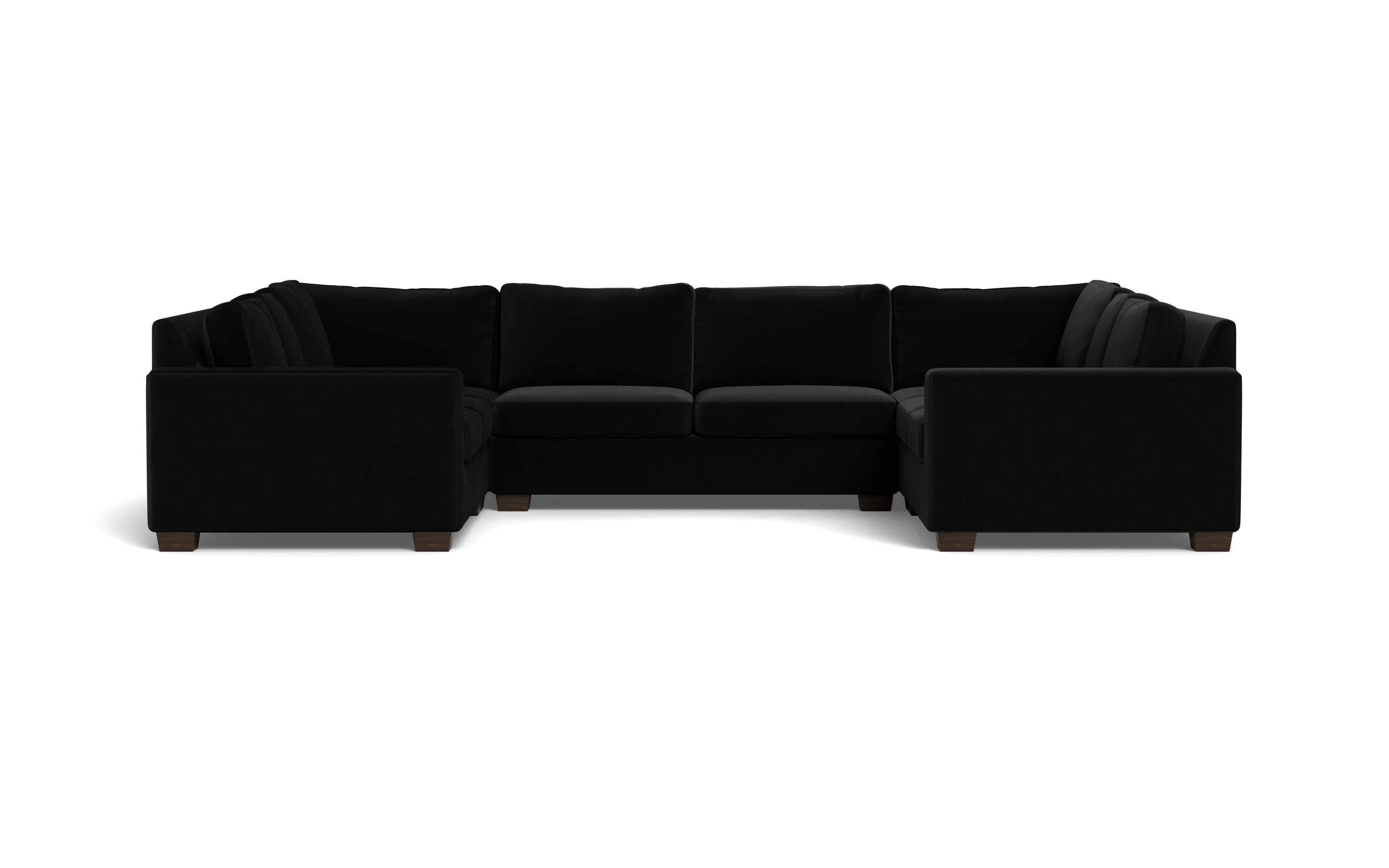 Abel U Sectional-Fabric Sofa-Superb Gun Metal-MAK Modern