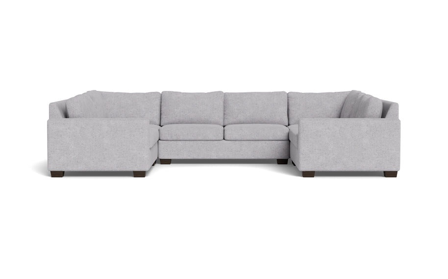 Abel U Sectional-Fabric Sofa-Travis Pewter-MAK Modern