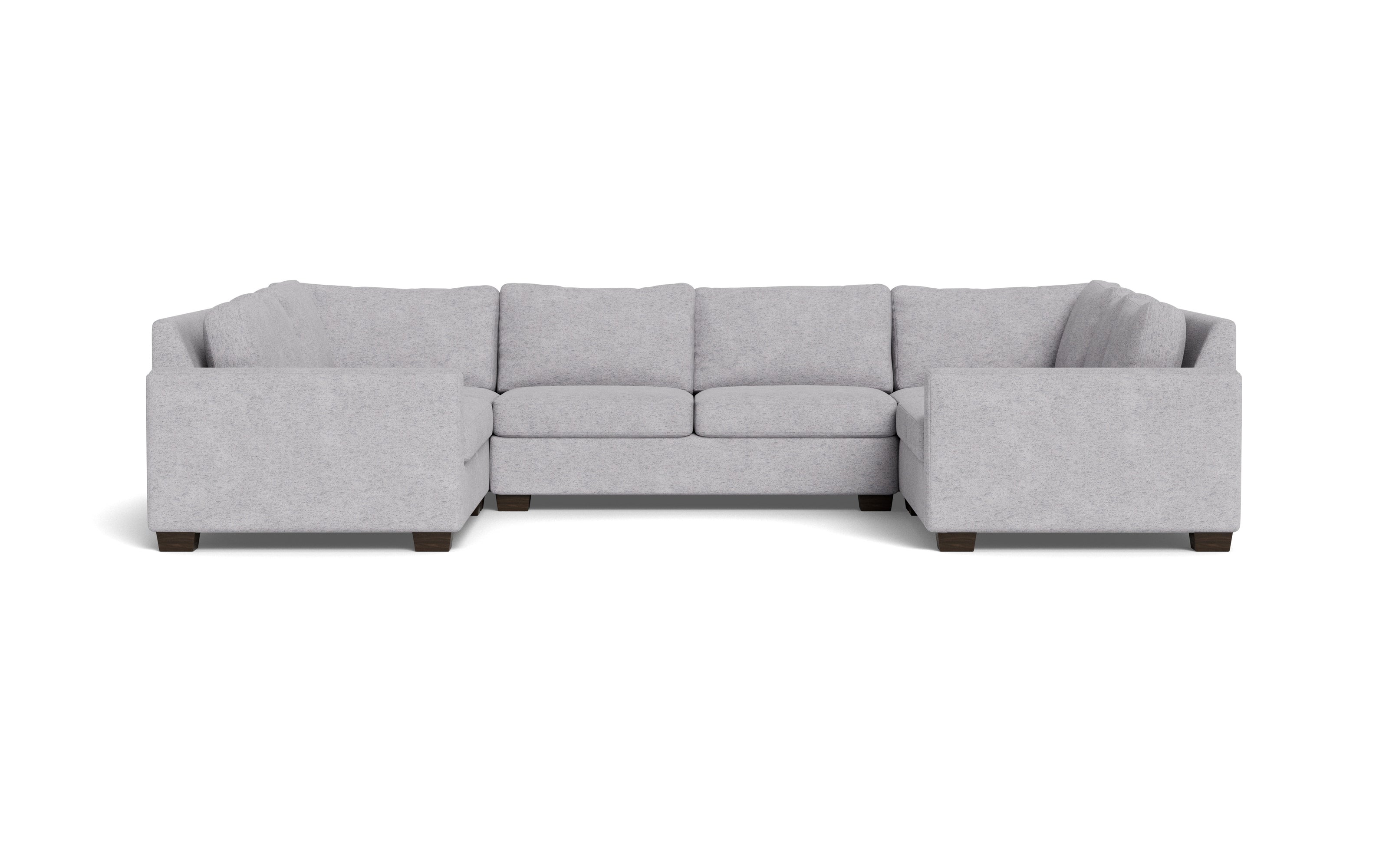 Abel U Sectional-Fabric Sofa-Travis Pewter-MAK Modern