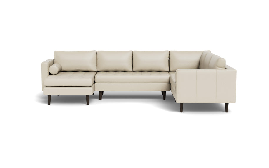 Ayden Leather Corner Sectionals With Left Chaise