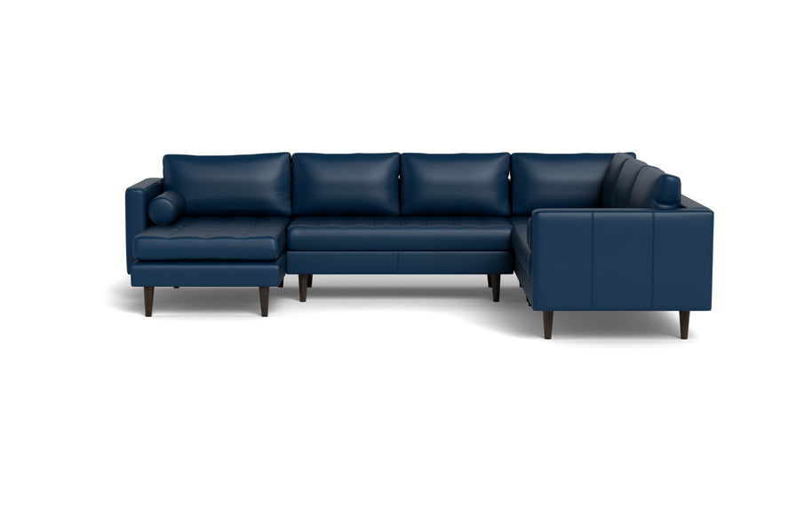 Ayden Leather Corner Sectionals With Left Chaise