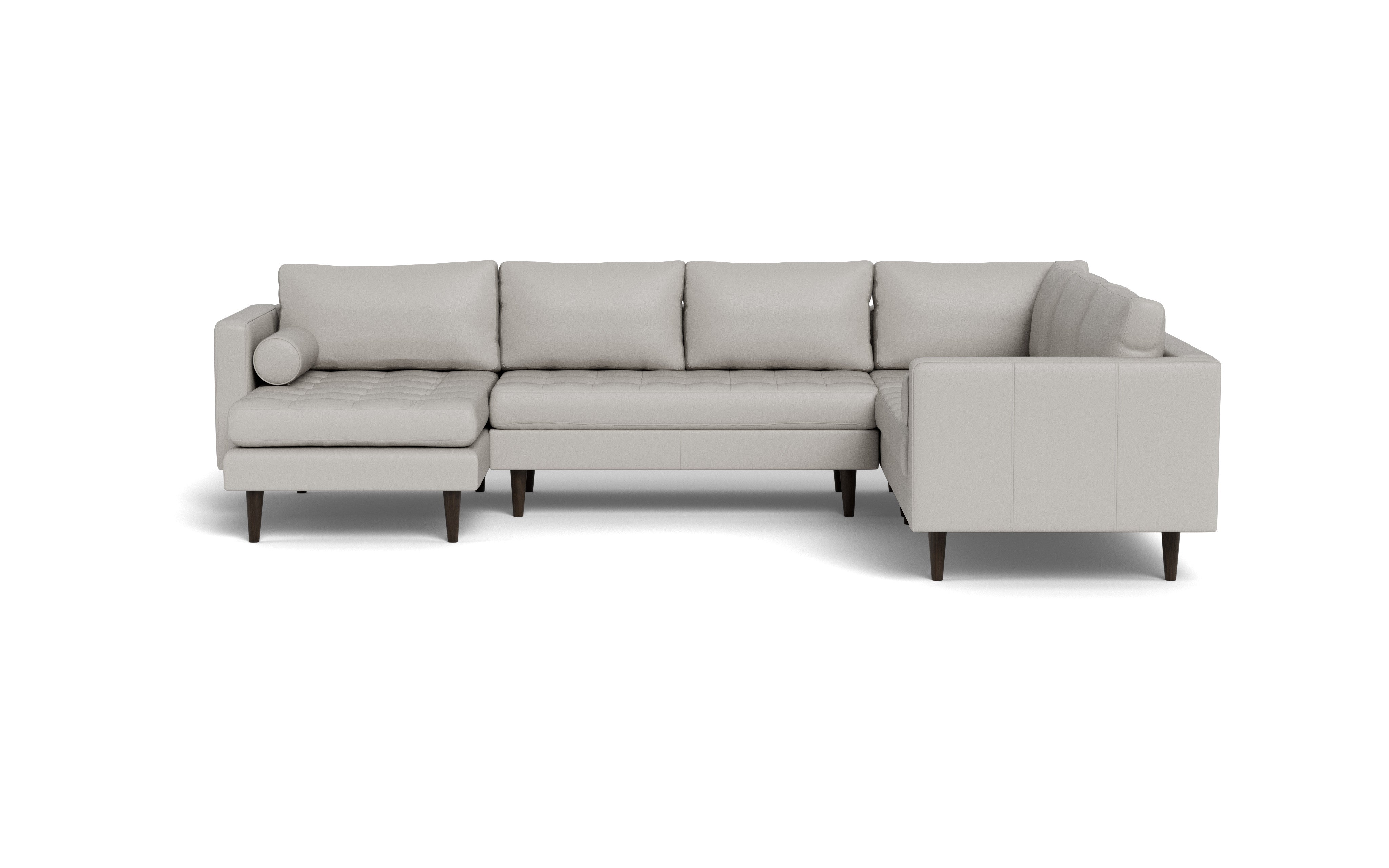 Ayden Leather Corner Sectionals With Left Chaise