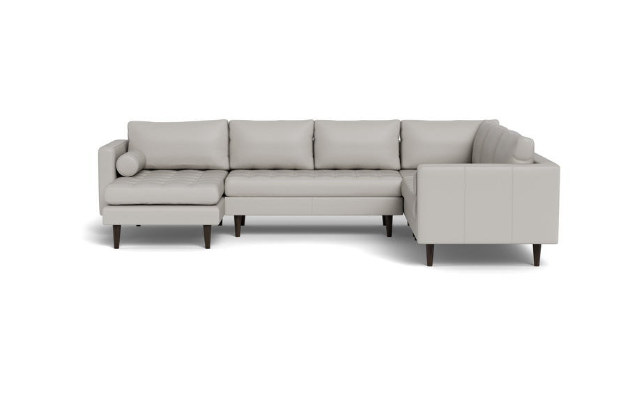 Ayden Leather Corner Sectionals With Left Chaise