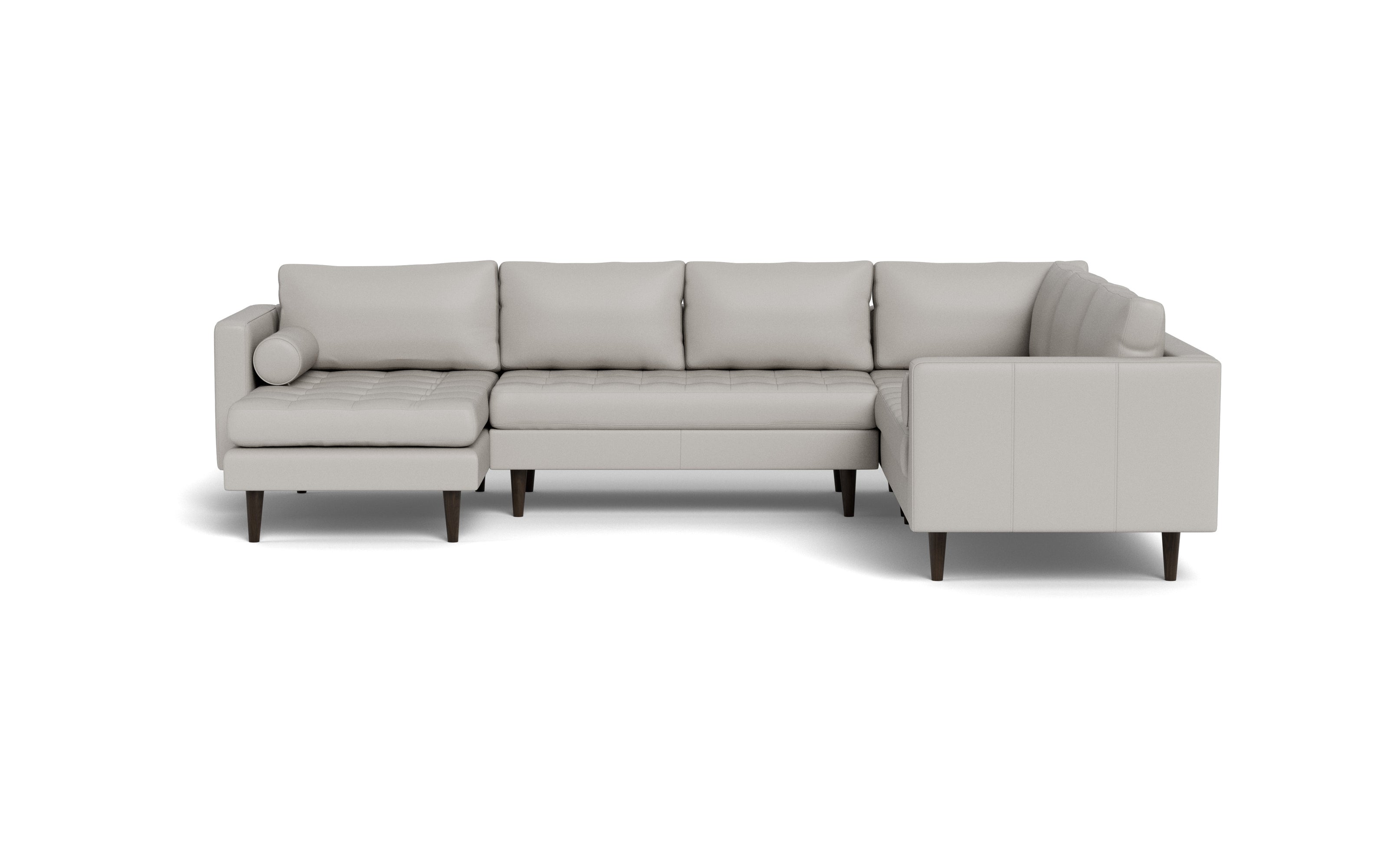 Ayden Leather Corner Sectionals With Left Chaise