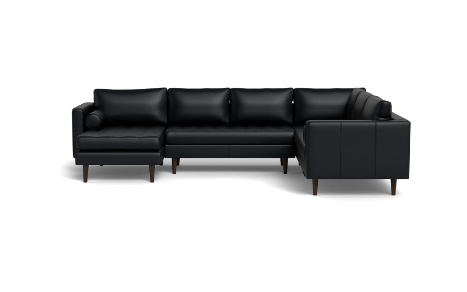 Ayden Leather Corner Sectionals With Left Chaise