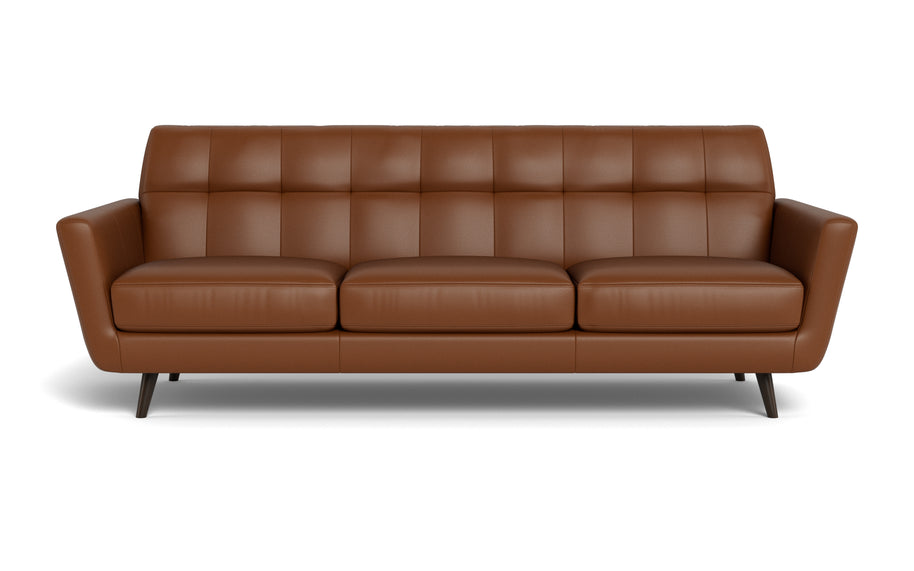 High Level Estate Leather Sofa-Leather Sofa-Tribeca Chestnut Leather-MAK Modern