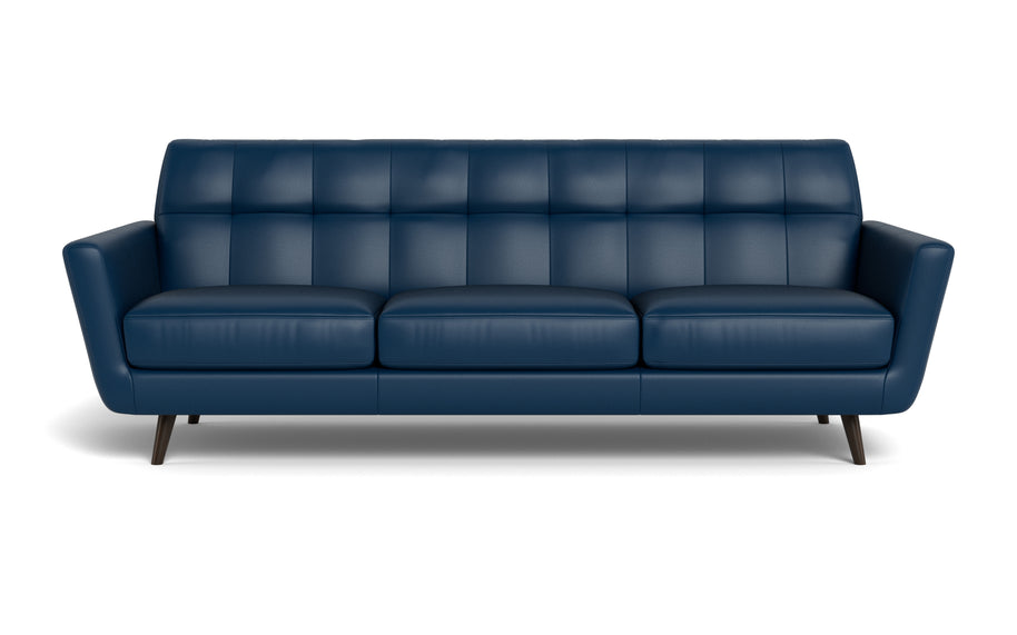 High Level Estate Leather Sofa-Leather Sofa-Tribeca Cobalt-MAK Modern