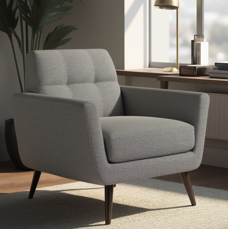 High Level Arm Chair-Fabric-Alley Pepper-MAK Modern