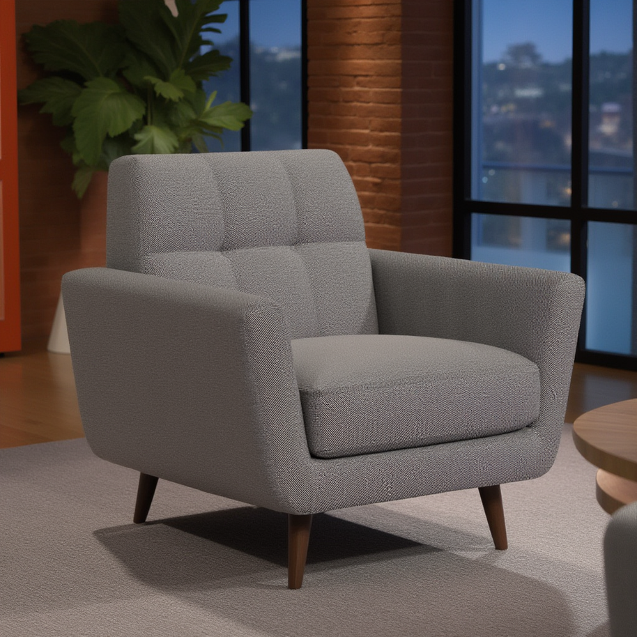 High Level Arm Chair-Fabric-Alley Pepper