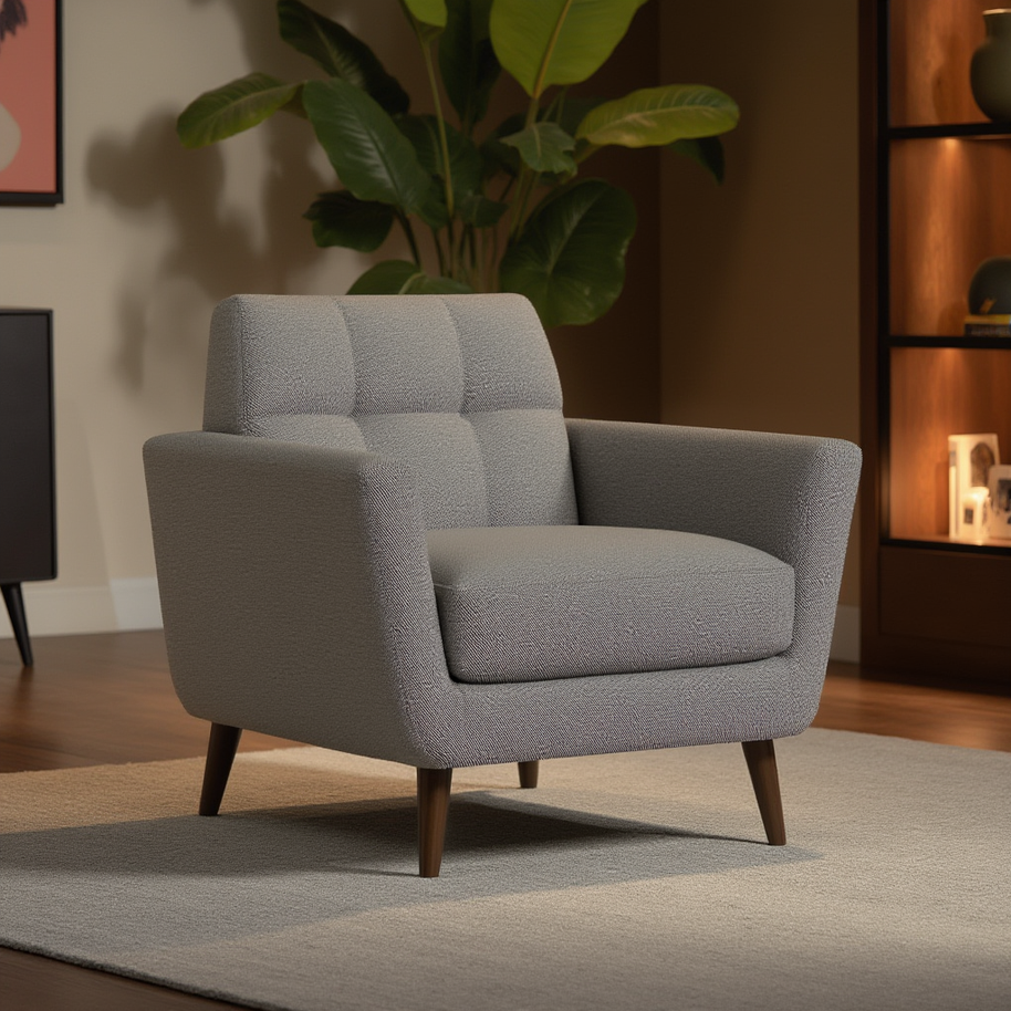 High Level Arm Chair-Fabric-Alley Pepper-MAK Modern