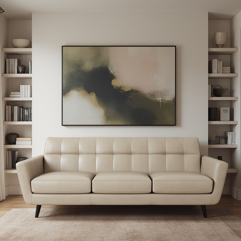 High Level Estate Leather Sofa-Leather Sofa-Tribeca Black Leather