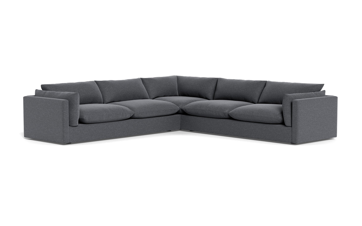 Jaycee Corner Sectional-Fabric Sectional-Bennett Charcoal-MAK Modern