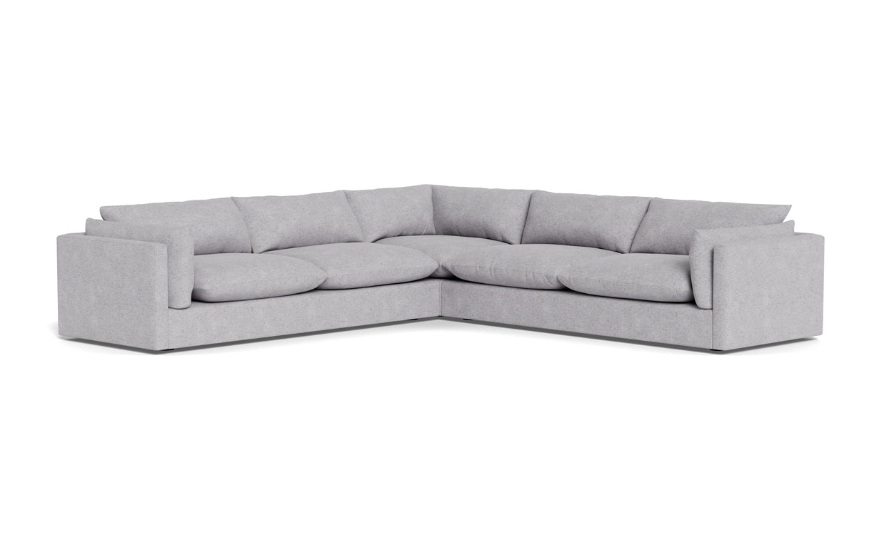 Jaycee Corner Sectional-Fabric Sectional-Travis Pewter-MAK Modern