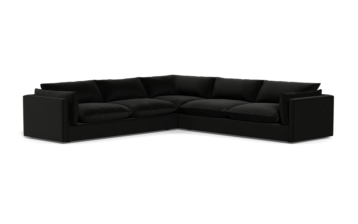 Jaycee Corner Sectional-Fabric Sectional-Superb Gun Metal-MAK Modern